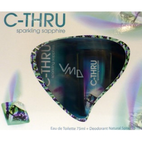 C-Thru Sparkling Sapphire toaletní voda 75 ml + deodorant sklo 75 ml, dárková sada