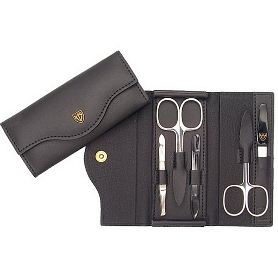 Kellermann 3 Swords Luxusní manikúra 5 dílná Genuine Leather z pravé kůže L57201FN