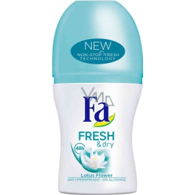 Fa Fresh & Dry Lotus Flower kuličkový antiperspirant deodorant roll-on pro ženy 50 ml