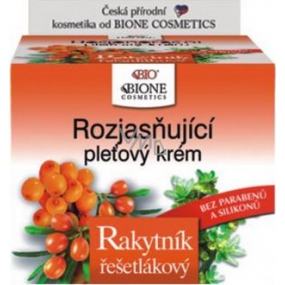 Bione Cosmetics Rakytník řešetlákový rozjasňující pleťový krém pro normální, suchou a citlivou pleť 51 ml