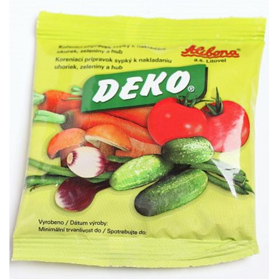 Deko kořenící přípravek sypký k nakládání okurek, zeleniny a hub 100 g