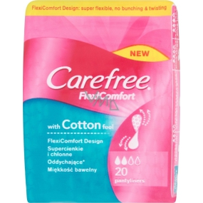 Carefree FlexiComfort with Cotton feel slipové vložky 20 kusů