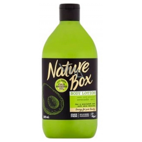 Nature Box Avokádo Regenerační tělové mléko se 100% za studena lisovaným olejem, vhodné pro vegany 385 ml