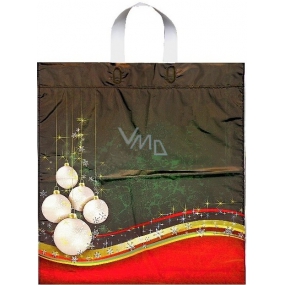 Press Igelitová taška 47 x 41 cm s uchem vánoční baňky 1 kus