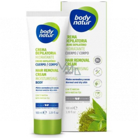 Body Natur Matcha čaj depilační tělový krém 100 ml