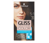 Schwarzkopf Gliss Color barva na vlasy 5-1 Chladný hnědý 2 x 60 ml