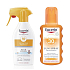 Eucerin Sun Sensitive Protect SPF 50 sprej na opalování 200 ml + SPF30 transparentní sprej pro děti 200 ml