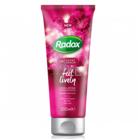 Radox Feel Lively Nabuzující pečující sprchový gel šetrně čistí, dlouze provoní 200 ml