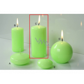 Lima Reflex fosforově zelená svíčka válec 60 x 120 mm 1 kus