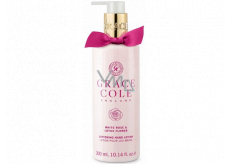 Grace Cole White Rose & Lotus Flower jemné mléko na ruce dávkovač 300 ml