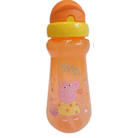 My First Peppa Pig - Prasátko Pepa Láhev s brčkem Oranžová 310 ml