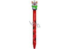 Colorino Gumovatelné pero vánoční Sob červené modrá náplň 0,5 mm