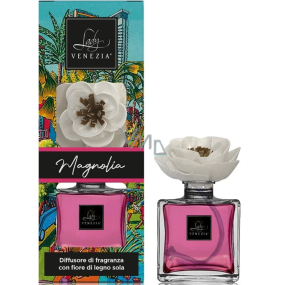 Lady Venezia Naif Magnolia - Magnólie aroma difuzér s květem pro postupné uvolňování vůně 100 ml