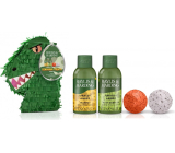 Baylis & Harding Dinosaurus pěna do koupele 100 ml + šampon na vlasy 30 ml + šumivá bomba do koupele 2 x 20 g, kosmetická sada pro děti