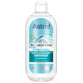 Astrid Hydro X-Cell 3v1 micelární voda s prebiotiky na obličej, oči a rty 400 ml