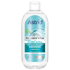 Astrid Hydro X-Cell 3v1 micelární voda s prebiotiky na obličej, oči a rty 400 ml