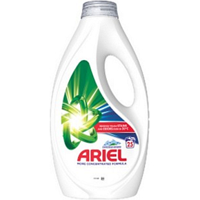 Ariel Mountain Spring tekutý prací gel pro čisté a voňavé prádlo bez skvrn 25 dávek 1,125 l