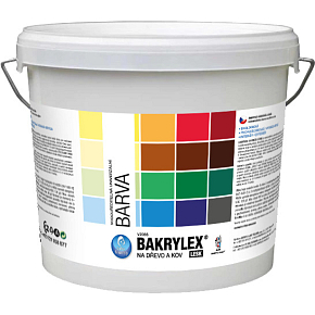 Bakrylex Univerzál lesk V2066 barva na dřevo a kov, 1000 bílá, 5 kg Bakrylex Univerzál lesk V2066 barva na dřevo a kov, 1000 bílá, 5 kg