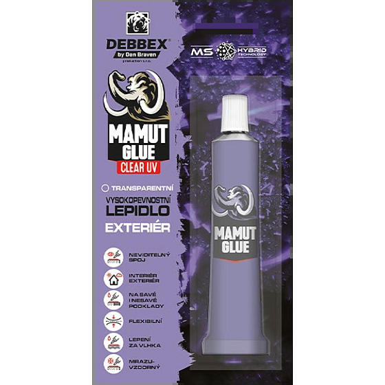 Den Braven Mamut Glue Clear 100 %  UV Exteriér transparentní lepidlo, 25 ml