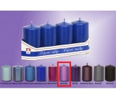 Lima Svíčka hladká metal violet válec 40 x 70 mm 4 kusy