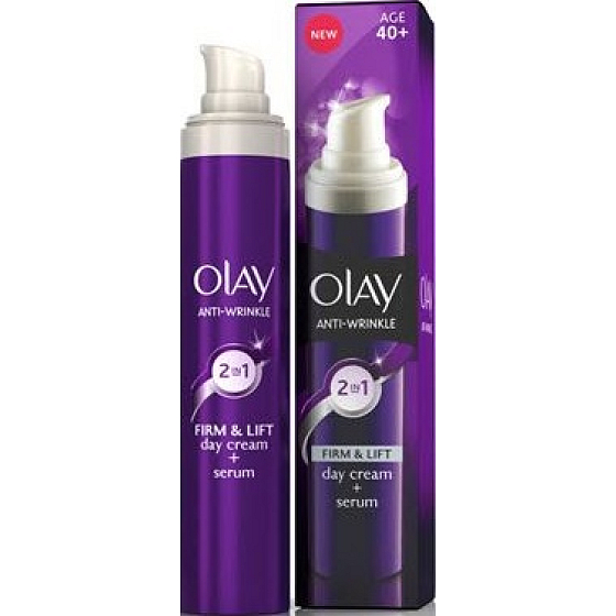 Olay Anti-Wrinkle Firm & Lift denní krém a sérum pro normální až suchou pleť 50 ml