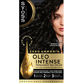 Syoss Oleo Intense olejová barva na vlasy 1-10 Intenzivně černý