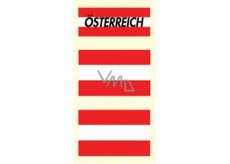 Arch Tetovací obtisky na obličej i tělo Rakousko vlajka 3 motiv