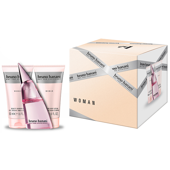 Bruno Banani Woman toaletní voda 30 ml + sprchový gel 50 ml + tělové mléko 50 ml, dárková sada