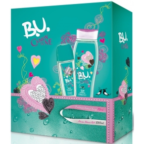 B.U. Candy Love parfémovaný deodorant sklo pro ženy 75 ml + sprchový gel 250 ml, dárková sada pro ženy