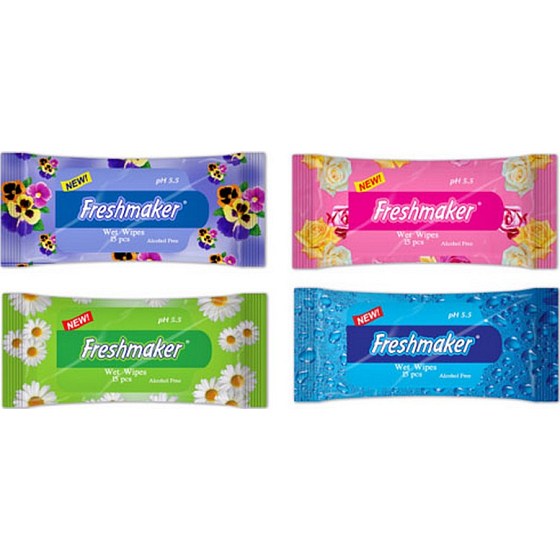Freshmaker Wet Wipes kosmetické vlhčené ubrousky 15 kusů