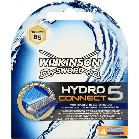 Wilkinson Hydro Connect 5 náhradní hlavice 4 kusy
