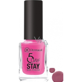 Dermacol 5 Day Stay Dlouhotrvající lak na nehty 34 Boho Chic 11 ml