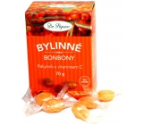 Dr. Popov Bylinné bonbony Rakytník s vitaminem C pro zdravé mlsání 70 g