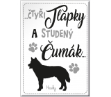 Nekupto Mazlíčci magnet Husky 66 x 90 x 2 mm