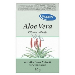 Kappus Aloe Vera olejové přírodní toaletní mýdlo pro suchou pokožku 50 g