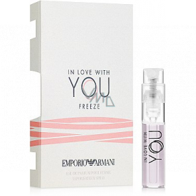 Giorgio Armani Emporio In Love with You Freeze parfémovaná voda pro ženy s rozprašovačem 1,2 ml, vialka