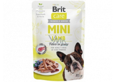 Brit Care Mini Lamb Fillets In Gravy kompletní superprémiové krmivo pro dospělé psy mini plemen kapsička 85 g