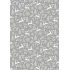 Ditipo Dárkový balicí papír 70 x 200 cm Vánoční stříbrný jeleni stromky vločky