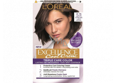 Loreal Paris Excellence Cool Creme barva na vlasy 5.11 Ultra popelavá světlá hnědá