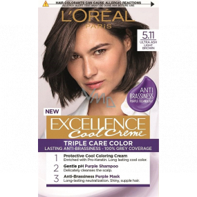 Loreal Paris Excellence Cool Creme barva na vlasy 5.11 Ultra popelavá světlá hnědá