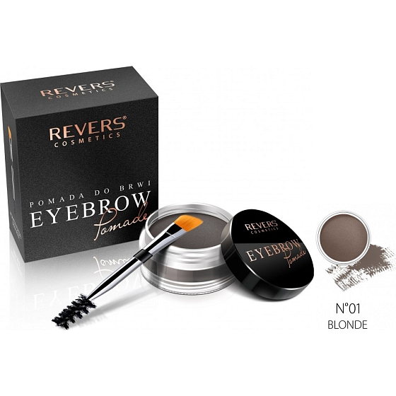 Revers Eye Brow Pomade pomáda na obočí s arganovým olejem 01 Blond 3 g