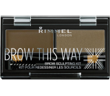 Rimmel London Brow This Way paletka na obočí 002 Medium Brown 1,1 g