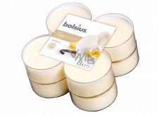 Bolsius Aromatic 2.0 Vanilla - Vanilka maxi vonné čajové svíčky 8 kusů, doba hoření 8 hodin