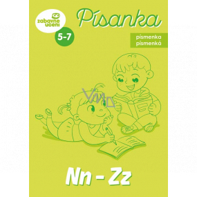 Ditipo Písanka Písmenka od Nn po Žž moderní způsob nácviku psaní písmen 28 stran A5 147 x 210 mm věk 5-7