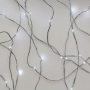Emos Vánoční nano řetěz stříbrný 10 m, 100 LED, studená bílá + 5 m přívodní kabel + časovač