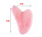 Růženin Gua Sha redukuje vrásky, otoky, zlepšuje pružnost pokožky 5 x 8 cm, kámen lásky