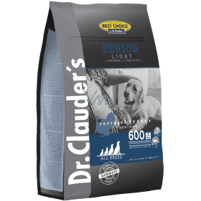Dr. Clauders Best Choice Senior Light kompletní krmivo pro starší psy a pro dospělé psy s nadváhou 4 kg