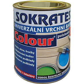 Sokrates Colour pololesk univerzální vrchní barva na dřevo a kov, 0540 tmavě zelená, 0,7 kg Sokrates Colour pololesk univerzální vrchní barva na dřevo a kov, 0540 tmavě zelená, 0,7 kg
