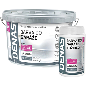 DENAS DO GARÁŽE barva pro zatěžované povrchy a podlahy z betonu, Ral 7040 šedá, 5  kg + 1 kg tužidlo