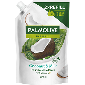 Palmolive Naturals Coconut & Milk tekuté mýdlo náhradní náplň 500 ml Palmolive Naturals Coconut & Milk tekuté mýdlo náhradní náplň 500 ml